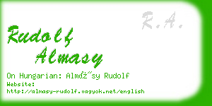 rudolf almasy business card